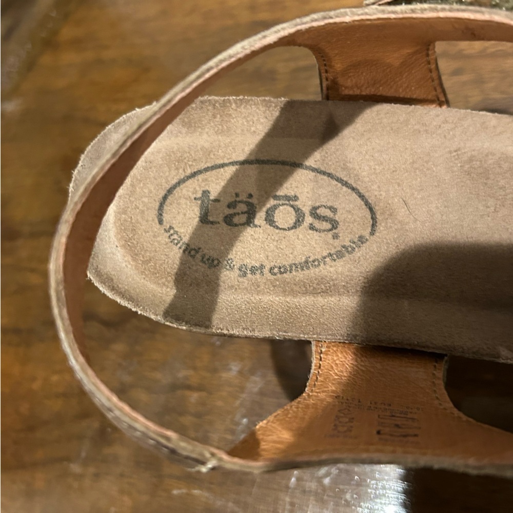 Taos Footwear Brown Wedge Sandals - Picture 12 of 13